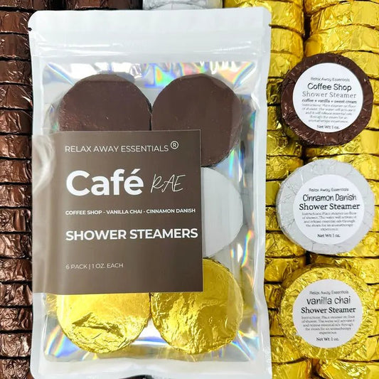 Cafe Rae Shower Steamers 6 Pack - Made in USA - Unshopables