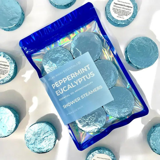 Peppermint Eucalyptus Shower Steamers 6 Pack - Made in USA - Unshopables