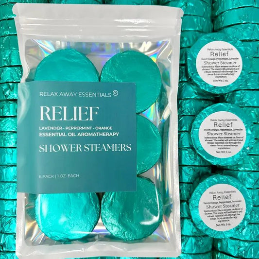 Relief Shower Steamers 6 Pack - Made in USA - Unshopables